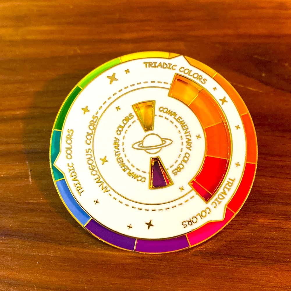 Colour Wheel Brooch
